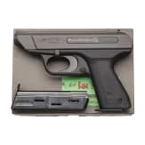 A Heckler & Koch VP 70 Z with attachable stock in box