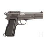 A Browning John Inglis HP pistol No. 1 Mk 1, with shoulder stock