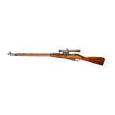 A Mosin -Nagant M 1891/30 sniper rifle with scope PEM