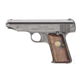 An Ortgies pistol with additional safety