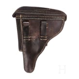 A pistol 08, Erfurt 1918 with holster and two magazines with matching numbers
