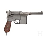 A Mauser C 96/16 of the Weimar police ("1920 Rework")