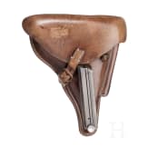 A pistol 08 by Mauser, code S/42 - 1937" with holster
