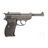 A Mauser P 38, code "byf - 42" with holster