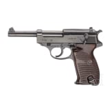 A Mauser P 38, code Byf - 43" with holster