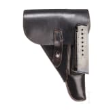 A Spreewerk P 38, code "cyq", grip frame made by FN, with holster