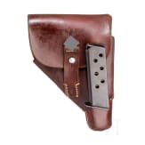 A Walther PPK "Ehrenwaffe des Politischen Leiters" (tr. "honorary firearm of the political leader") with holster and belt