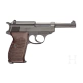 A Walther P 38, code "ac - 44" with fnh barrel and holster