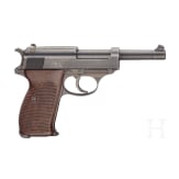 A Walther P 38, code "ac - 45" with fnh barrel and holster