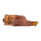 A holster stock for a Mauser C 96 with leather straps (repro)