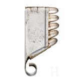 A cartridge clip with five cartridges cal. 6,5 mm Bergmann No. 3
