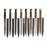 Eight bayonets M 1884/98