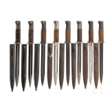 Eight bayonets M 1884/98