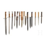 A group of Austrian and Czech bayonets