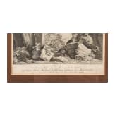 Johann Elias Ridinger, four framed copper engravings showing wild animals, Augsburg, ca. 1760