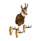 Four Austrian chamois trophies, 20th century
