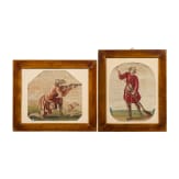 Two French hunting scenes, 18th century
