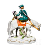 A huntress on horseback, Scheibe-Alsbach porcelain manufactory, 20th century