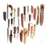 A small collection of German and Scandinavian hunting accessories and trophies, 20th century