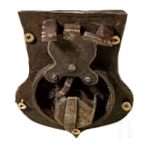An iron mounted box for travel, Northern Germany, 18th century