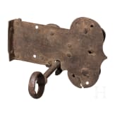 A German furniture lock from the Renaissance, circa 1600