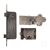 Three German gate locks, 17th-19th century