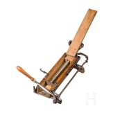 A North German/Dutch mechanical tobacco cutter, circa 1760