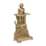 An English umbrella stand, cast iron, General Nelson, circa 1900