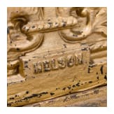 An English umbrella stand, cast iron, General Nelson, circa 1900