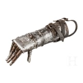 A hand prosthesis, replica of Goetz von Berlichingen's famous "Iron hand"
