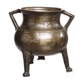 A small southern German bronze cauldron, 16th/17th century