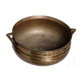 A large North German/Danish tripod skillet, 17th/18th century