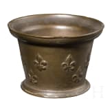 A French bronze mortar, 17th/18th century