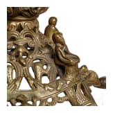 A pair of pricket candle holders, historicism in Romanesque style