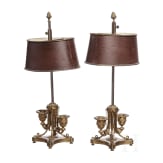 Two German candlesticks, 19th century