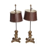 Two German candlesticks, 19th century