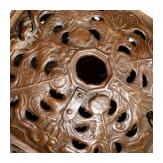 An ornate northern German copper foot warmer, Hannover/Brunswick, circa 1680/90
