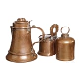 Three southern German copper containers, late 18th/early 19th century