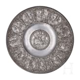 A pewter emperor plate by Georg Schmauss, Nuremberg, 17th century