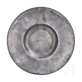 A pewter emperor plate by Georg Schmauss, Nuremberg, 17th century