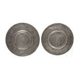 Two Nuremberg relief plates, 17th century