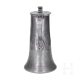 An Austrian broadrim charger and two pewter jugs, Salzurg, 17th and early 18th century