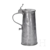 An Austrian broadrim charger and two pewter jugs, Salzurg, 17th and early 18th century