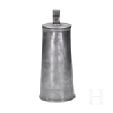 An Austrian broadrim charger and two pewter jugs, Salzurg, 17th and early 18th century