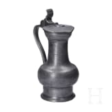 A pewter flagon from Rhineland, first half of the 18th century