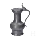 A pewter flagon from Rhineland, first half of the 18th century
