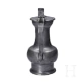 A pewter flagon from Rhineland, first half of the 18th century