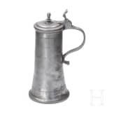 Two southern German pewter jugs, dated 1718 and 1751