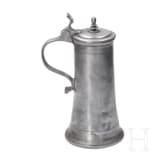 Two southern German pewter jugs, dated 1718 and 1751