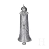 A pair of pewter flagons, Mergentheim, dated 1752 and 1768